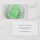 Carte De Visite Aquarelle Moderne Simple & Classique Beauté (Devant / Derrière)