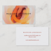 Carte De Visite Aquarelle Moderne Simple & Classique Beauté (Devant / Derrière)