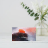 Carte De Visite Aquarelle moderne tendance Art Abstrait (Debout devant)