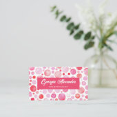 Carte De Visite Aquarelle moderne tendance Cosmetologue Abstrait (Debout devant)