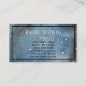 Carte De Visite Aquarelle Monogramme d'art moderne Abstrait (Dos)