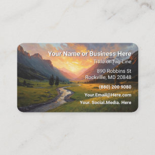 Carte de visite aquarelle Nature