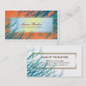 Carte De Visite Aquarelle Nature Tree Professional Clean (Devant / Derrière)