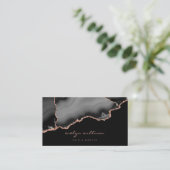 Carte De Visite aquarelle noire agate (Debout devant)