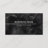 Carte De Visite Aquarelle noire fraîche masculine (Devant)