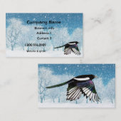 Carte De Visite Aquarelle, Oiseau, Nature, Faune (Devant / Derrière)