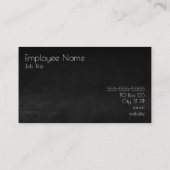 Carte De Visite Aquarelle Ombre noire (Dos)