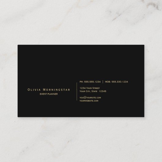 Carte De Visite Aquarelle opale Abstraite (Dos)