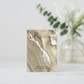 Carte De Visite Aquarelle or bijoux (Debout devant)