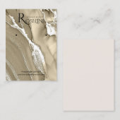 Carte De Visite Aquarelle or bijoux (Devant / Derrière)