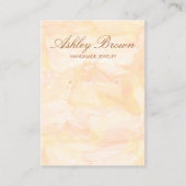 Carte De Visite Aquarelle Or Bijoux artisanal Écran d'oreille (Devant)