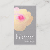 Carte De Visite Aquarelle Or Chic Floral Peint Flower (Devant)