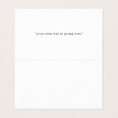 Carte De Visite Aquarelle or élégant Elliptique Abstraite pliée (Intérieur déplié)