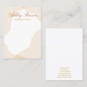 Carte De Visite Aquarelle Or Équipement de bijouterie artisanal (Devant / Derrière)