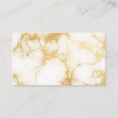 Carte De Visite Aquarelle Or Personnalisé Professionnel Moderne (Dos)