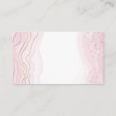 Carte De Visite Aquarelle or rose (Dos)