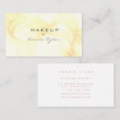 Carte De Visite Aquarelle or simple et élégante Abstraite (Devant / Derrière)