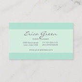 Carte De Visite Aquarelle or Turquoise (Dos)