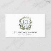 Carte De Visite Aquarelle orthodontiste dentaire moderne Code QR (Devant)