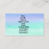 Carte De Visite Aquarelle Pastel (Dos)