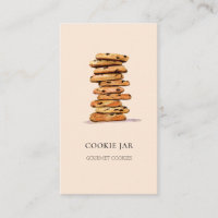 Carte de visite aquarelle pâtisserie pêche