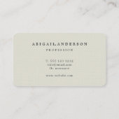 Carte De Visite Aquarelle Paysage Signature professionnelle de lux (Dos)