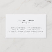 Carte De Visite Aquarelle peinte Florale (Dos)