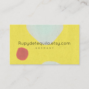Carte De Visite Aquarelle peinture abstraite Rupydetequila