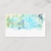 carte de visite aquarelle personnalisé double face (Dos)