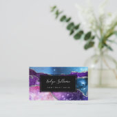 Carte De Visite aquarelle pétillante (Debout devant)