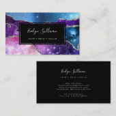 Carte De Visite aquarelle pétillante (Devant / Derrière)