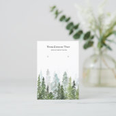 Carte De Visite Aquarelle Pine Bois Élevage Bijoux Display (Debout devant)