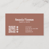 Carte De Visite Aquarelle Pink Stand Mixer Illustration Baking (Dos)