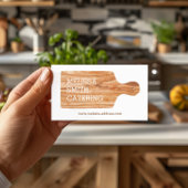 Carte De Visite Aquarelle Planche à découper Catering Chef Logo