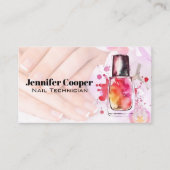 Carte De Visite Aquarelle polonaise | Mains manucurées (Devant)