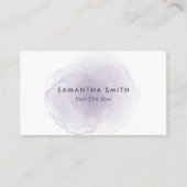 Carte De Visite Aquarelle pourpre (Devant)