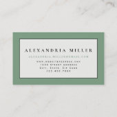 Carte De Visite Aquarelle professionnelle Earthy Zen | Mention (Dos)