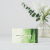 Carte De Visite Aquarelle professionnelle élégante (Debout devant)