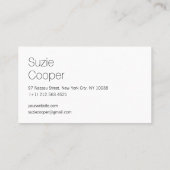 Carte De Visite Aquarelle professionnelle moderne bleu et violet (Dos)