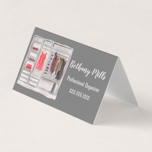 Carte De Visite Aquarelle Professionnelle OrganisateurEntrepris