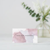 Carte De Visite Aquarelle professionnelle Purple Lavender Red Spla (Debout devant)