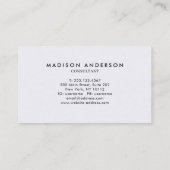 Carte De Visite Aquarelle professionnelle Purple Lavender Red Spla (Dos)