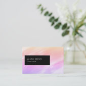 Carte De Visite Aquarelle Profi Modern Beach (Debout devant)