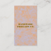 Carte De Visite Aquarelle Purple & Orange Vêtements faits main (Devant)