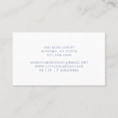 Carte De Visite Aquarelle Rainbow Bear Garderie (Dos)