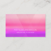 Carte De Visite Aquarelle rose chaud moderne (Devant)