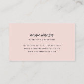 Carte De Visite Aquarelle Rose de Provence (Dos)