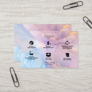 Carte De Visite Aquarelle rose moderne Bijouterie