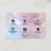 Carte De Visite Aquarelle rose moderne Bijouterie (Devant)