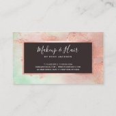 Carte De Visite Aquarelle rose moderne et élégante (Dos)